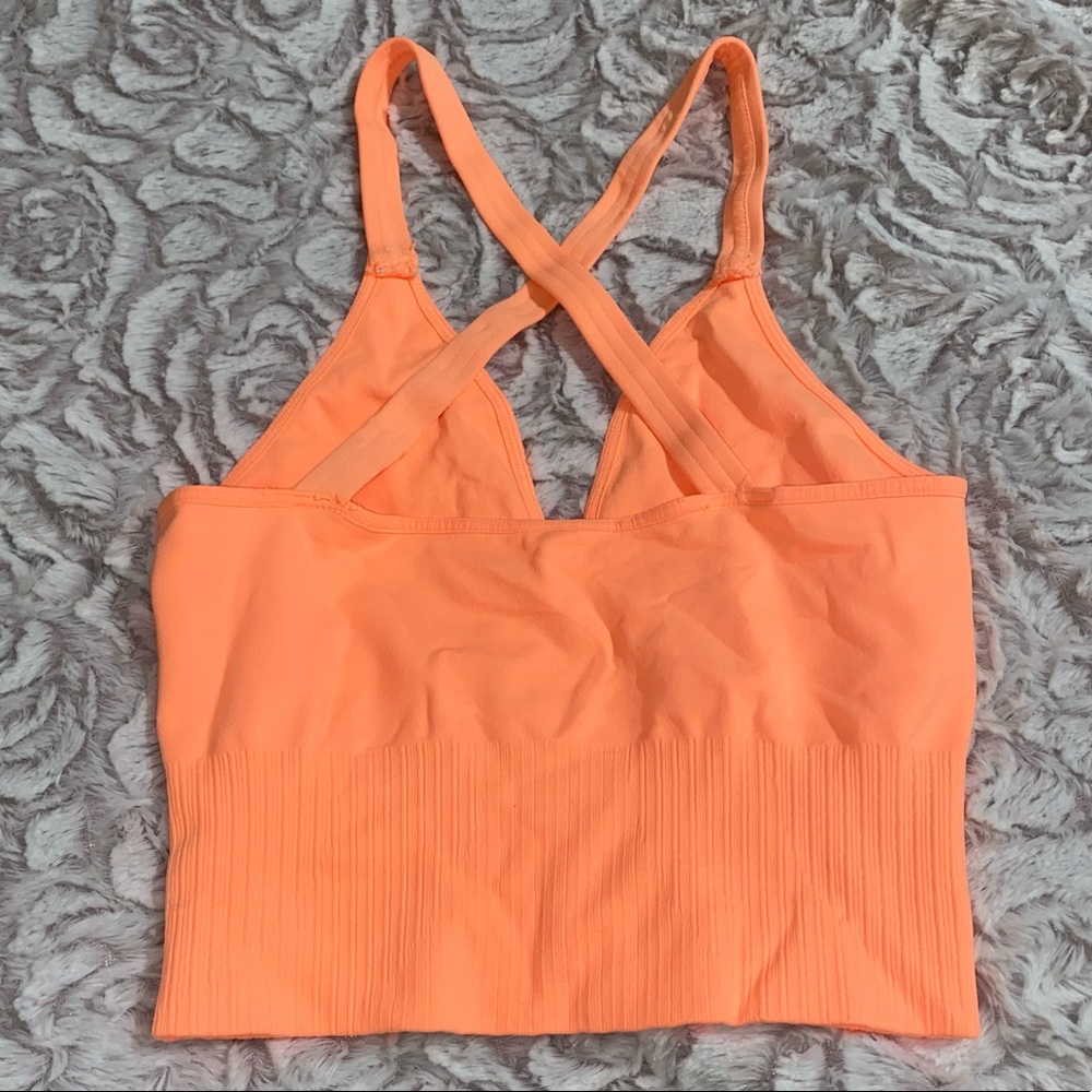 NEW! Free People Good Karma Crop Top - XS/S - Peach (bright orange) - $58 retail - Picture 5 of 9